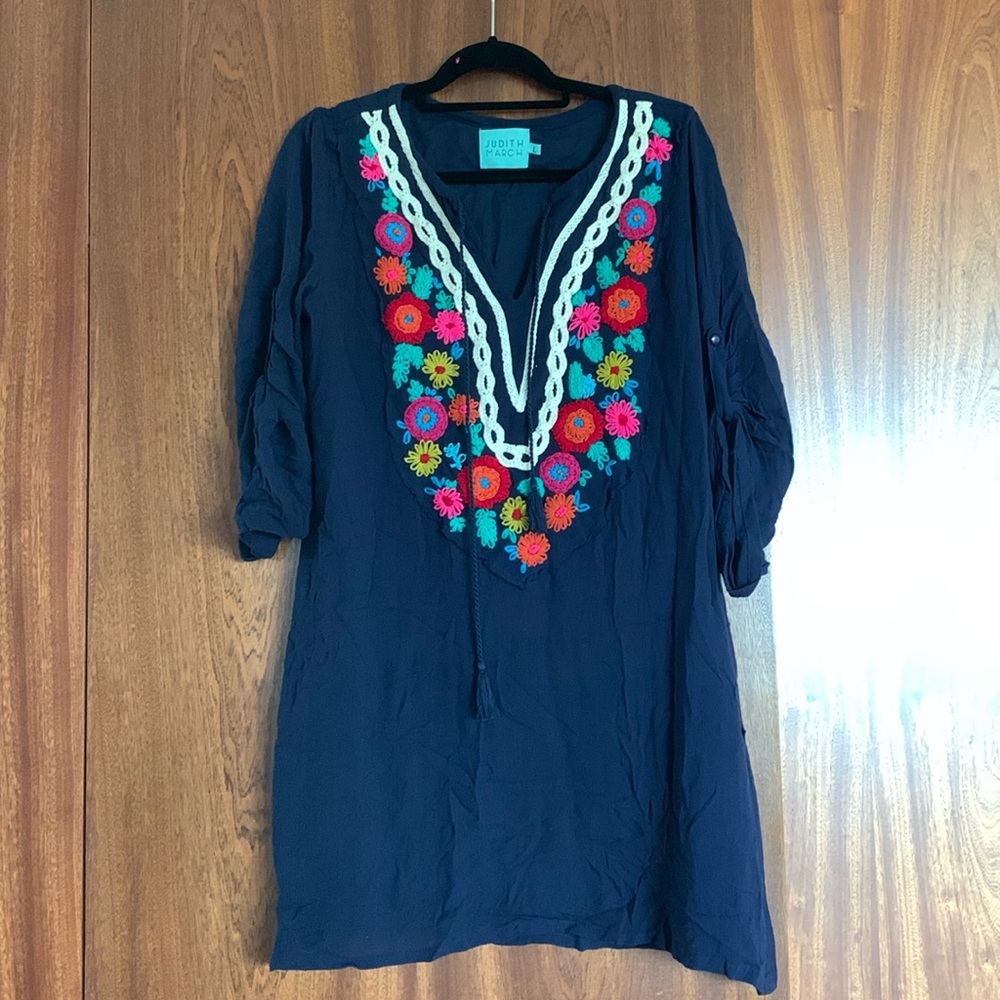 Judith March floral embroidered dress